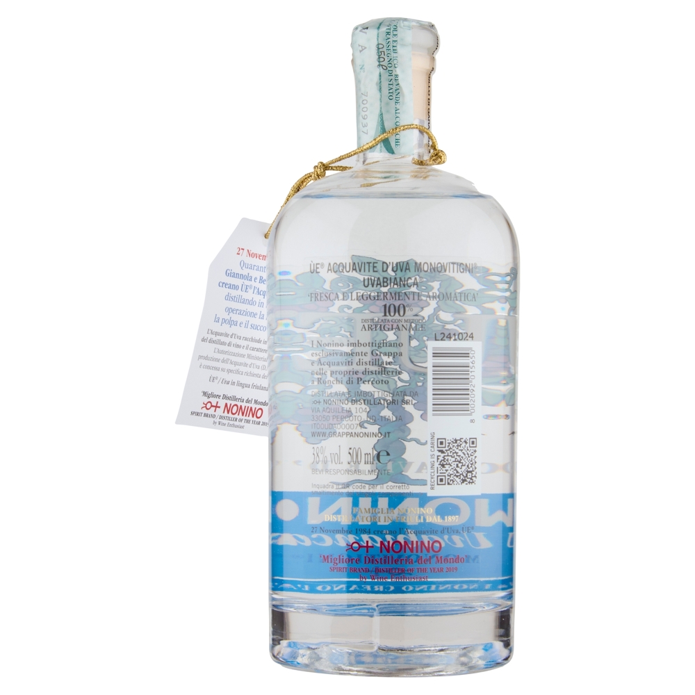 Nonino ÙE® Acquavite d'Uva Monovitigni® Uvabianca® 500 ml