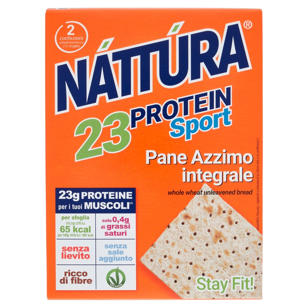 Náttúra 23 Protein Sport Pane Azzimo Integrale 12 x 16,7 g