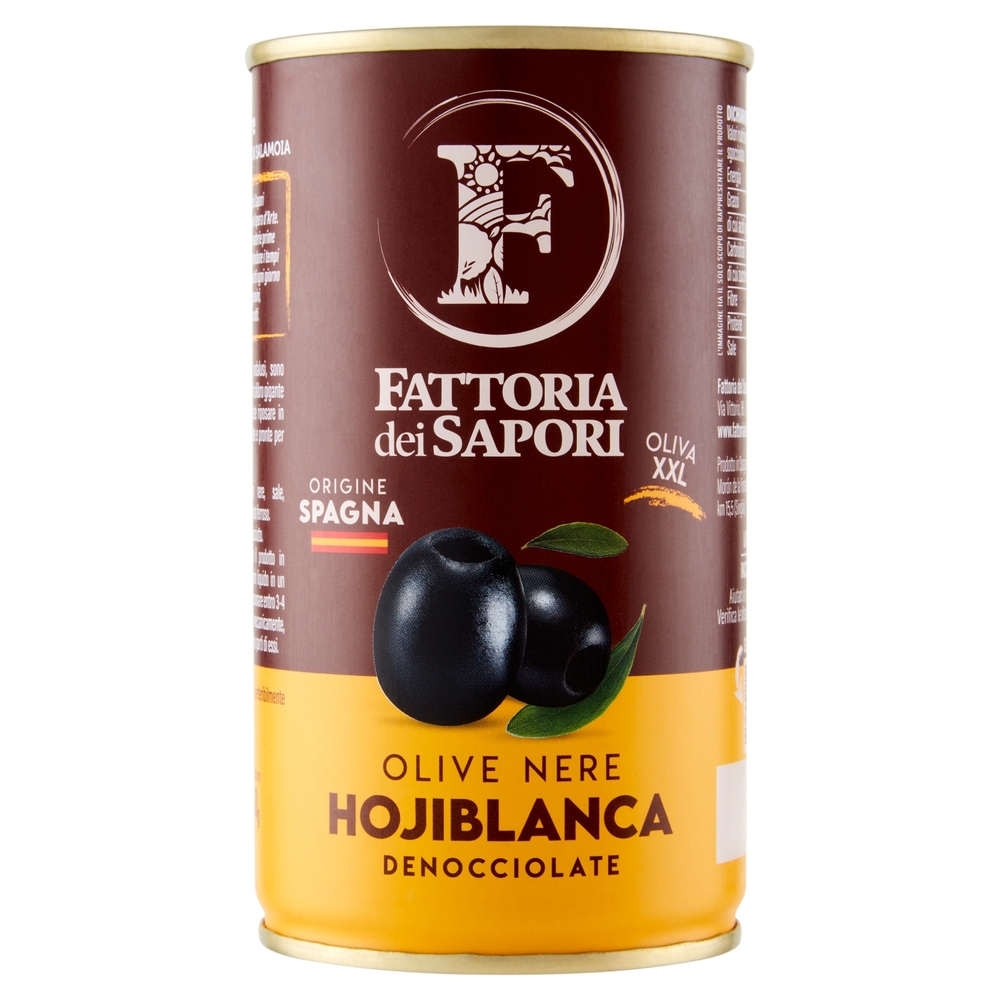 Fattoria dei Sapori Olive Nere Hojiblanca Denocciolate 350 g