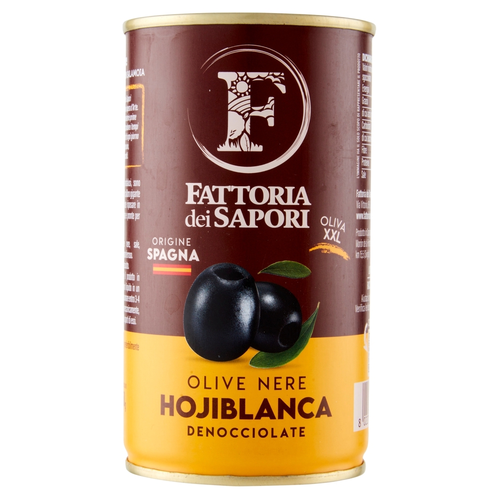 Fattoria dei Sapori Olive Nere Hojiblanca Denocciolate 350 g