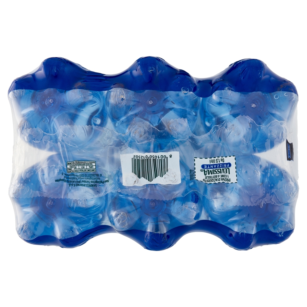 LEVISSIMA, Acqua Frizzante R-PET 25% 6 x 1,5 L