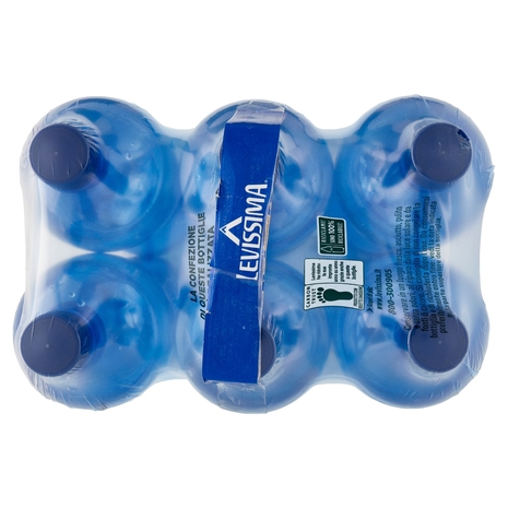 LEVISSIMA, Acqua Frizzante R-PET 25% 6 x 1,5 L