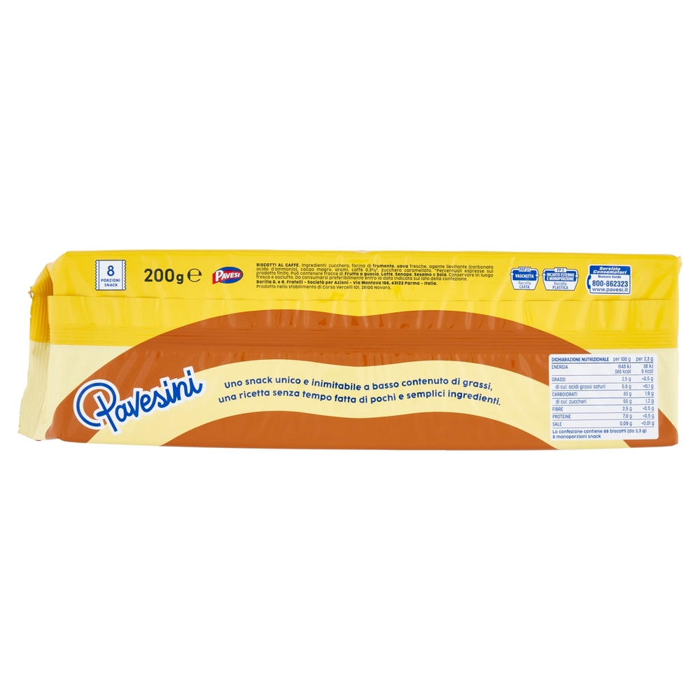 Pavesi Pavesini al Caffè Snack Goloso Biscotti Leggeri per Colazione Tiramisù 200g