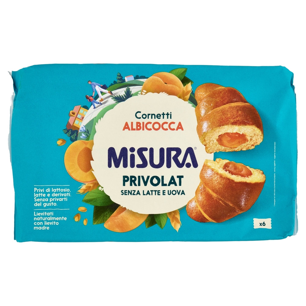 Misura Privolat 6 Cornetti all'Albicocca 298 g