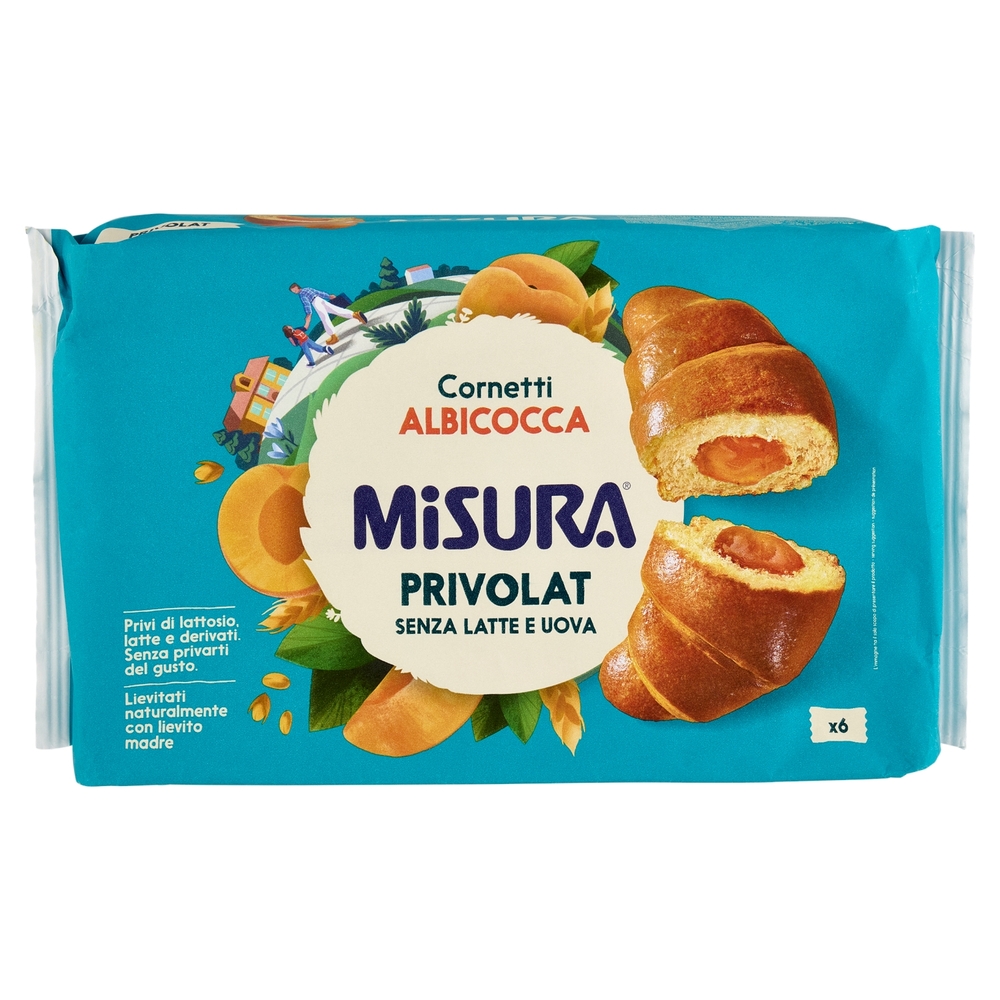 Misura Privolat 6 Cornetti all'Albicocca 298 g