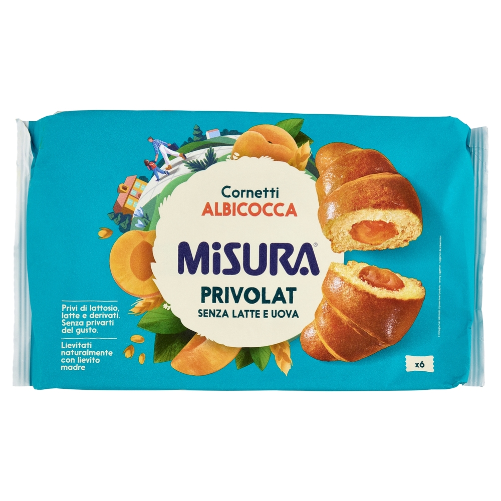 Misura Privolat 6 Cornetti all'Albicocca 298 g
