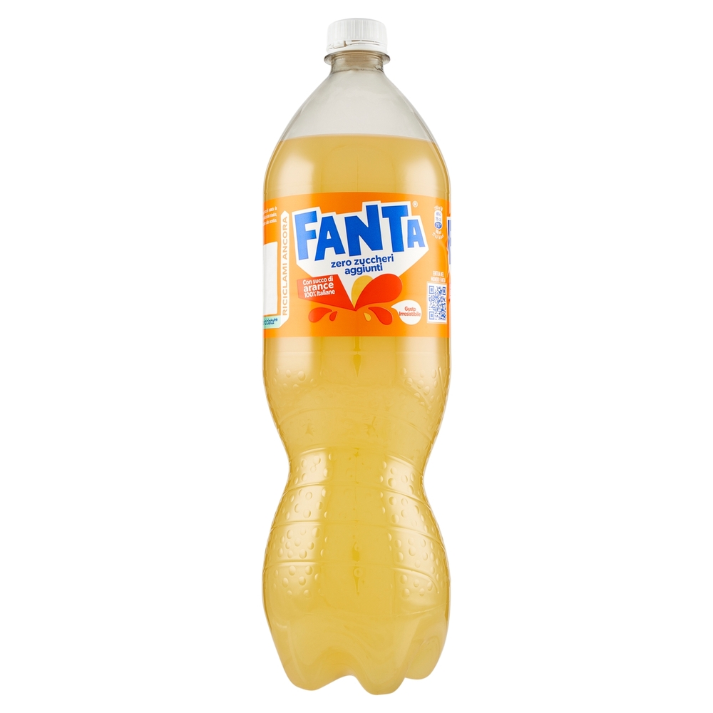 FANTA Senza Zuccheri Aggiunti, Bibita Gassata PET 1,5 L