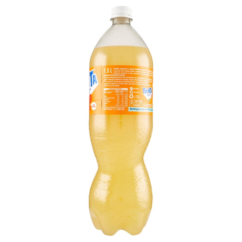 FANTA Senza Zuccheri Aggiunti, Bibita Gassata PET 1,5 L