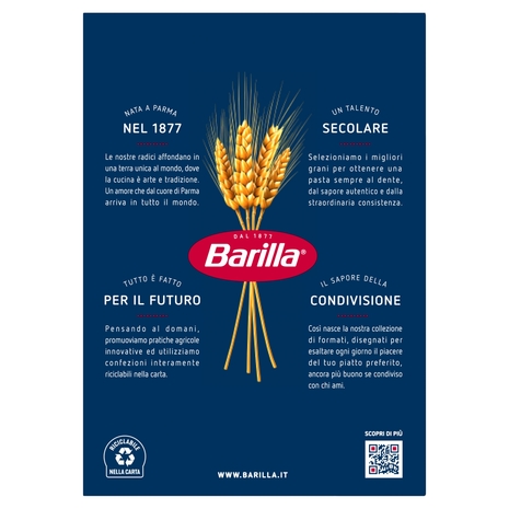 Barilla Pasta Tortiglioni n.83 100% Grano Italiano 500g