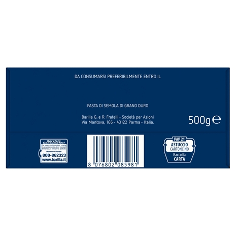 Barilla Pasta Fusilli n.98 100% Grano Italiano 500g