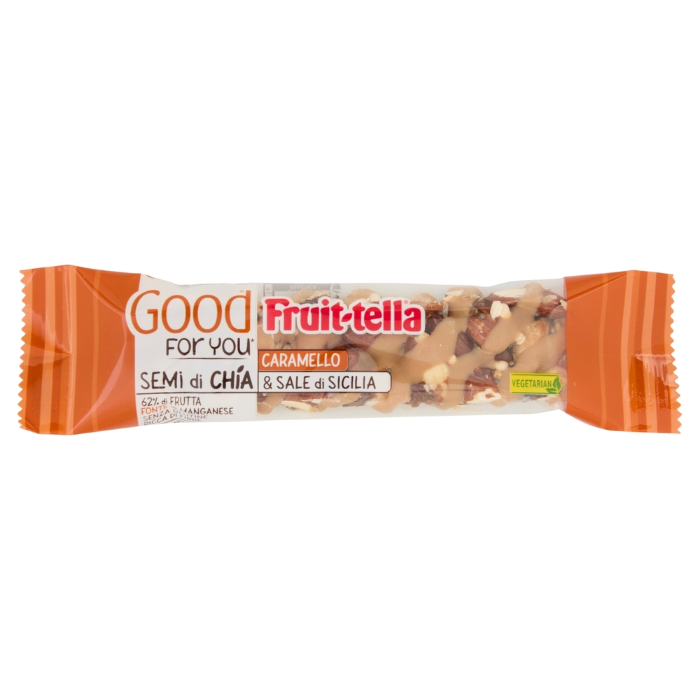 Fruit-tella Good For You* Semi di Chia, Caramello & Sale di Sicilia 36 g