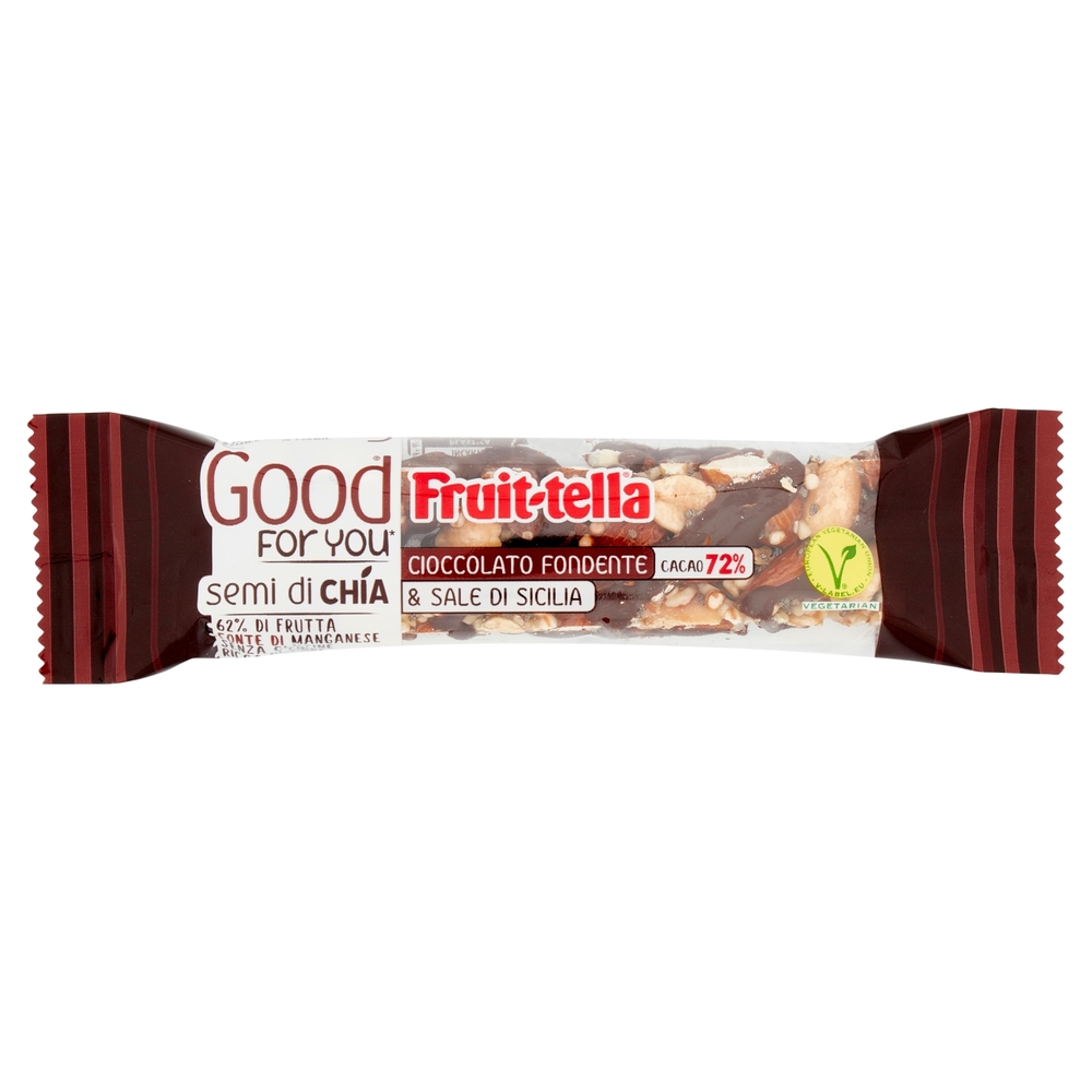 Fruit-tella Good For You* semi di Chia Cioccolato Fondente & Sale di Sicilia 36 g