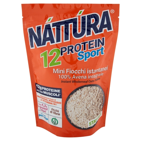 Náttúra 12 Protein Sport Mini Fiocchi istantanei 100% Avena integrale 350 g
