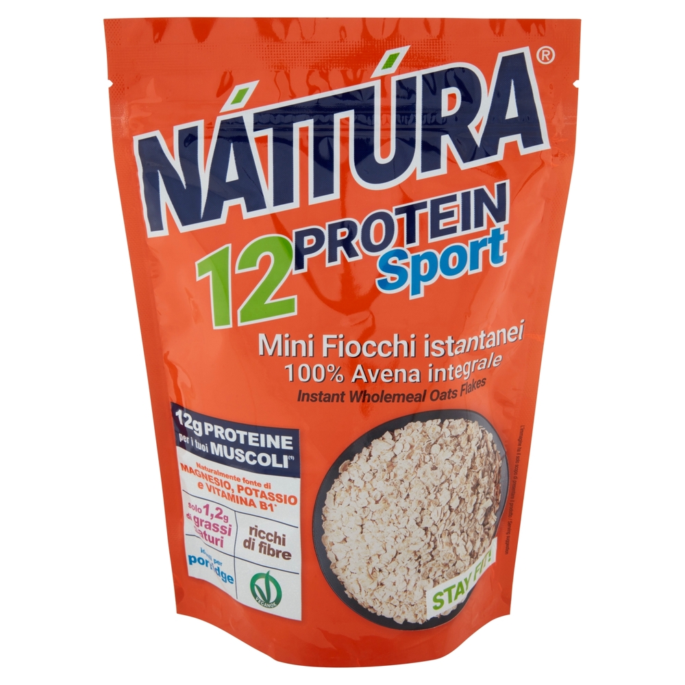 Náttúra 12 Protein Sport Mini Fiocchi istantanei 100% Avena integrale 350 g