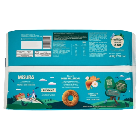 Misura Privolat Biscotti al Miele Millefiori 400 g