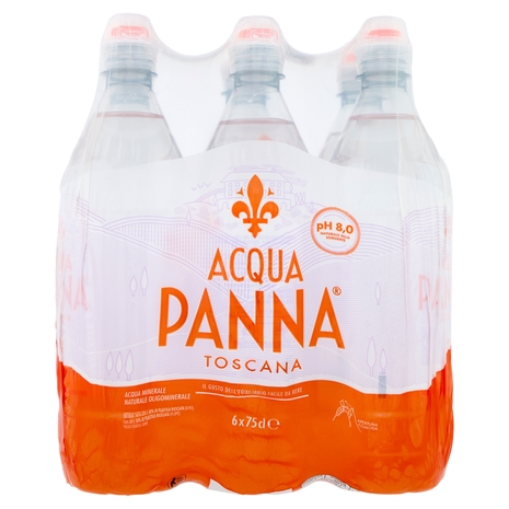 ACQUA PANNA, Acqua Minerale Naturale Oligominerale 50% RPET, 6x75cl