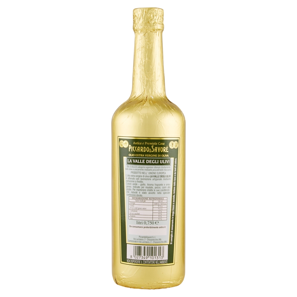 Piccardo & Savorè Olio Extra Vergine di Oliva La Valle degli Ulivi 0,75 l