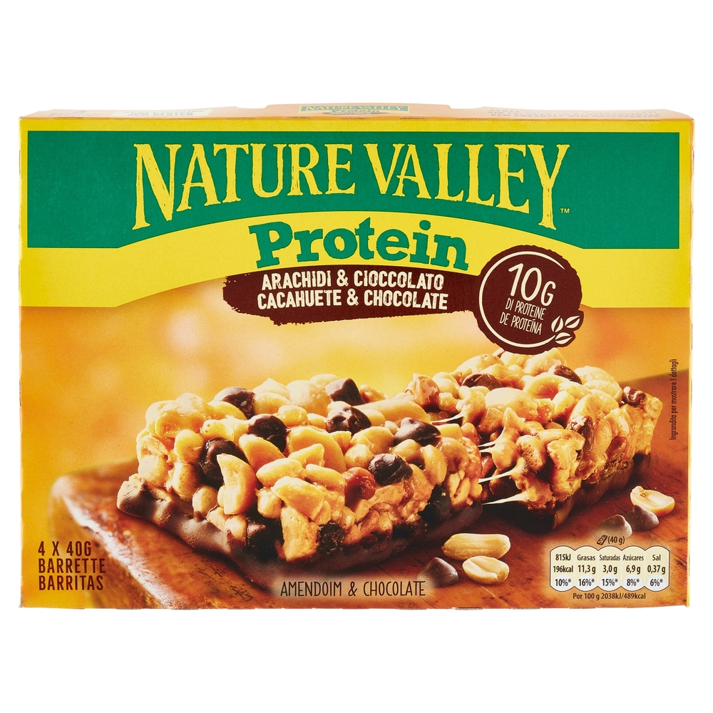 Nature Valley Protein Arachidi e Cioccolato 4 x 40 g
