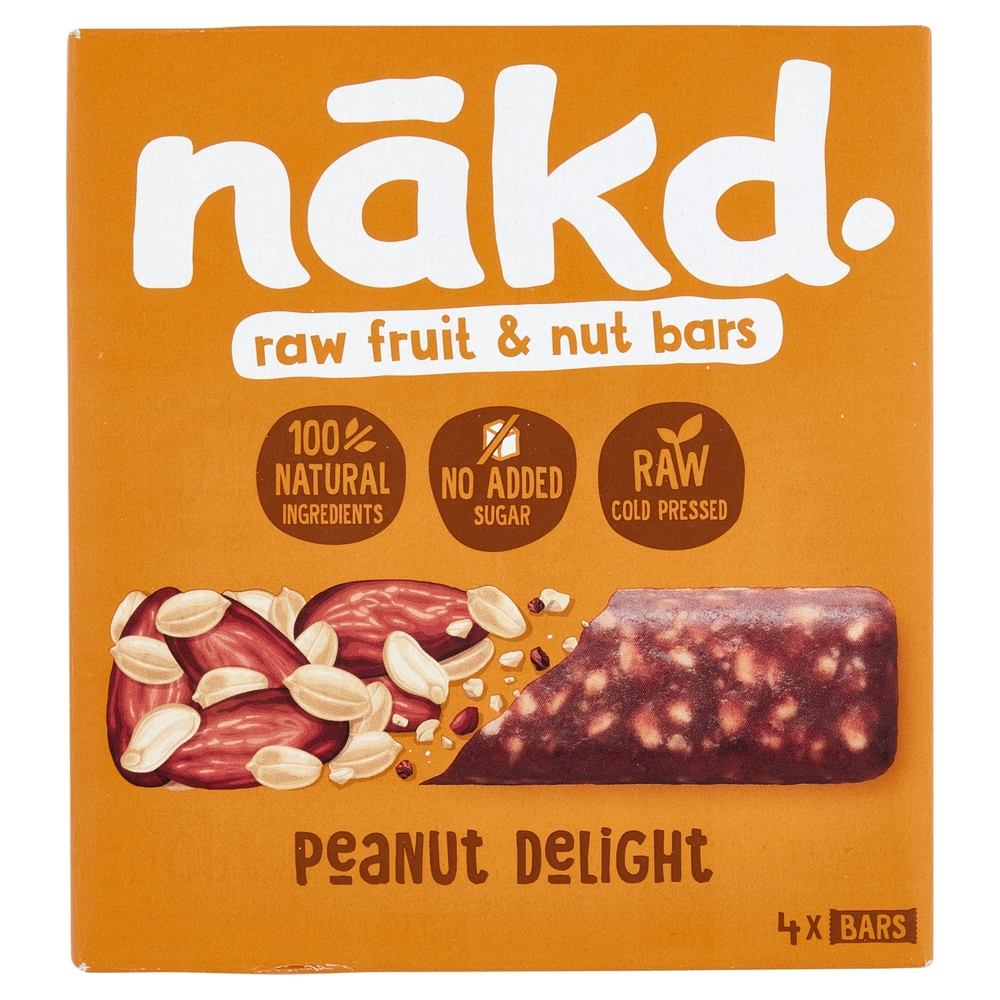 nakd. raw fruit & nut bars Peanut Delight 4 x 35 g