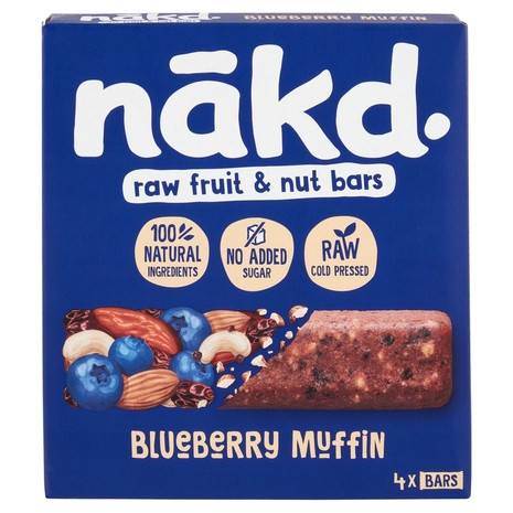 nakd. raw fruit & nut bars Blueberry Muffin 4 x 35 g