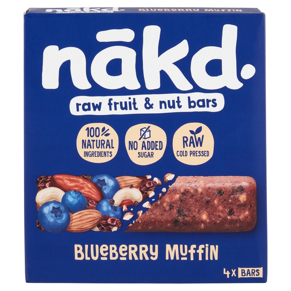 nakd. raw fruit & nut bars Blueberry Muffin 4 x 35 g