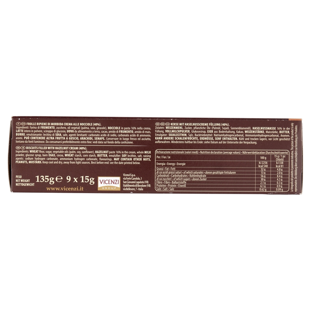 Grisbì Fresh Nocciola 9 x 15 g