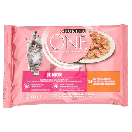 PURINA ONE Single Serve - Junior - Pollo - 4x85g