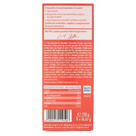 Ritter Sport mini Colourful Variety 9 x 16,67 g