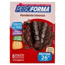 Pesoforma Fondente Intenso, sostitutivo del pasto ricco di fibre, 224 kcal per pasto, 12 x 31 g