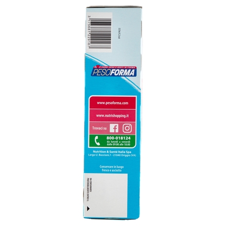 Pesoforma gusto Caramello Salato, pasto sostitutivo ricco di fibre, 225kcal per pasto, 12 x 31 g