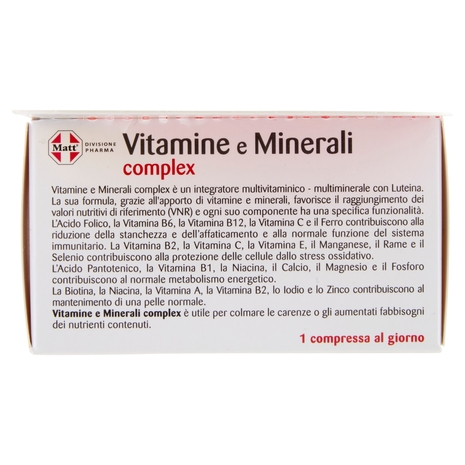 Matt Divisione Pharma Vitamine e Minerali complex 60 compresse 79,8 g