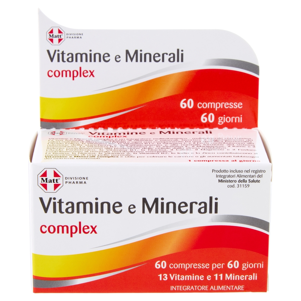 Matt Divisione Pharma Vitamine e Minerali complex 60 compresse 79,8 g