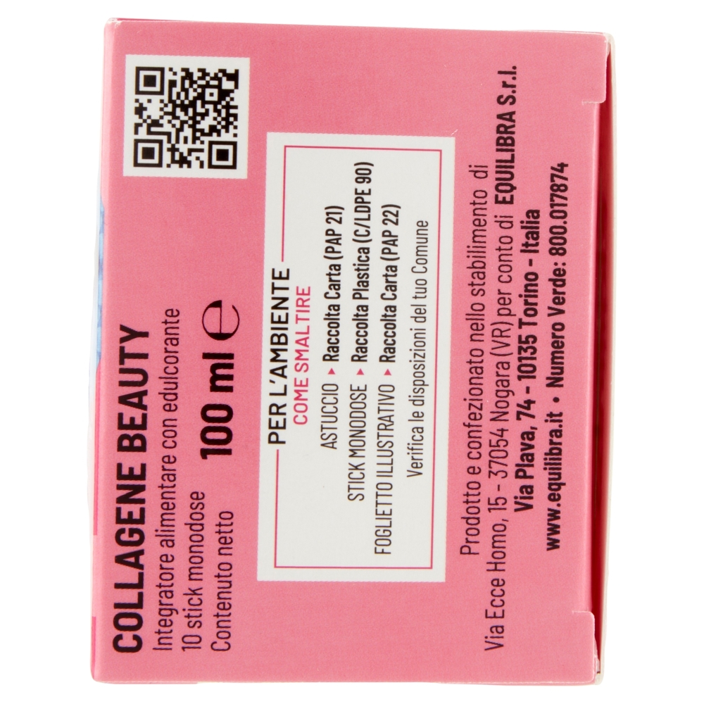 equilibra Collagene Beauty Pelle e Bellezza 10 Stick Monodose 100 ml