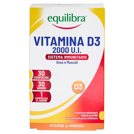 equilibra Vitamina D3 2000 U.I. Sistema Immunitario Compresse 30 x 81 mg