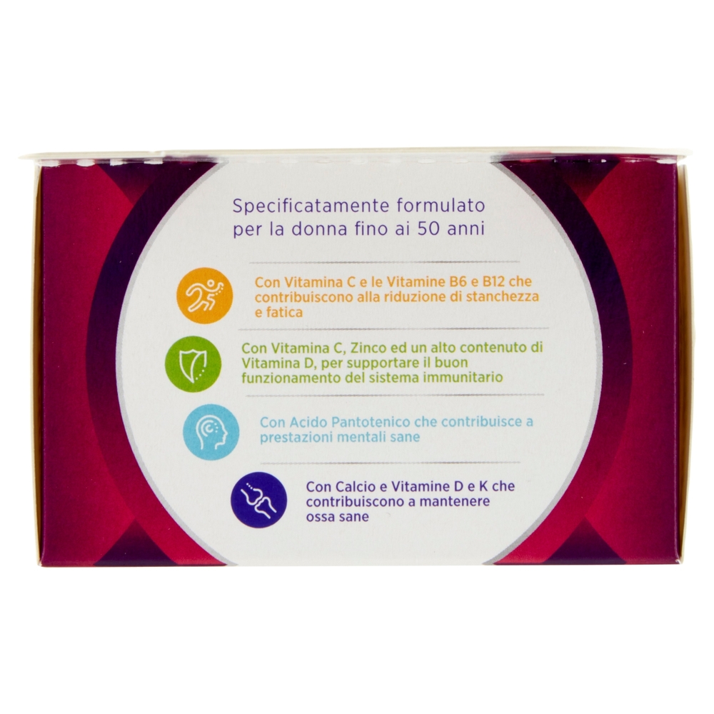 Multicentrum Donna Acido Folico, Calcio, Ferro Integratore Multivitaminico Completo 30 cpr 47 g