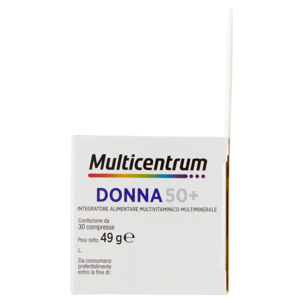 Multicentrum donna 50+ integratore multivitaminico e sali minerali con vitamina D 30 compresse 49 g