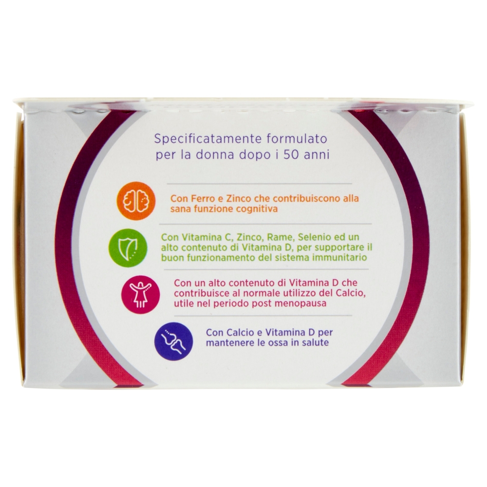 Multicentrum donna 50+ integratore multivitaminico e sali minerali con vitamina D 30 compresse 49 g