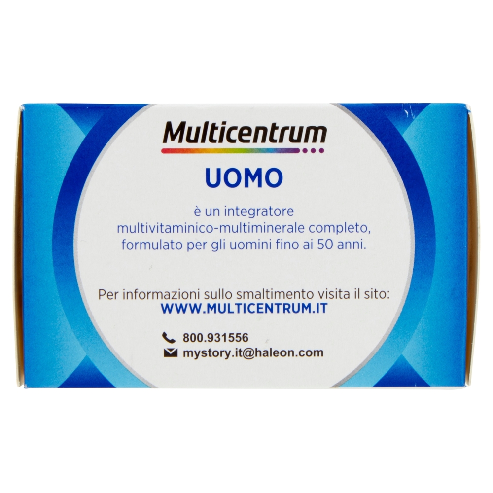 Multicentrum uomo integratore alimentare multivitaminico concentrato vitamina D 30 compresse 39 g