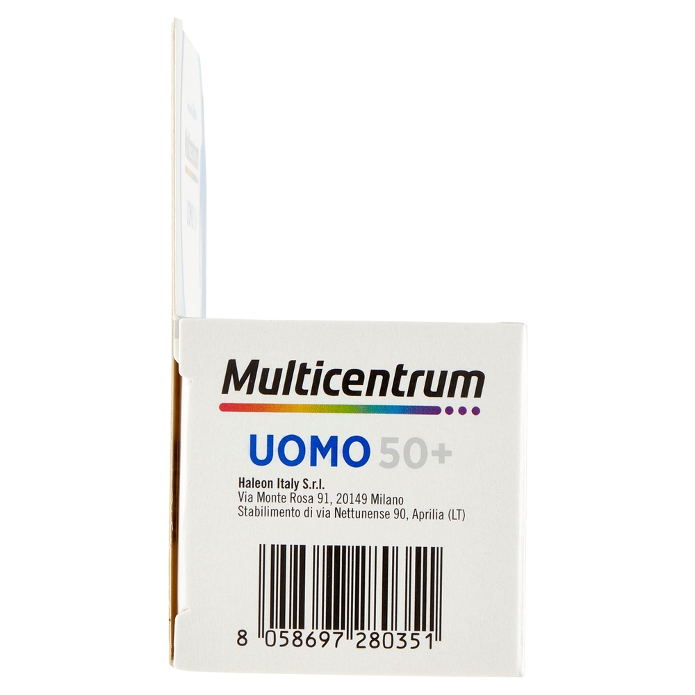 Multicentrum uomo 50+ integratore multivitaminico alimentare con sali minerali 30 compresse 40 g