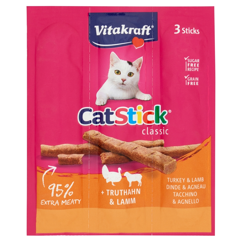 Vitakraft CatStick classic Tacchino & Agnello 3 Sticks 18 g