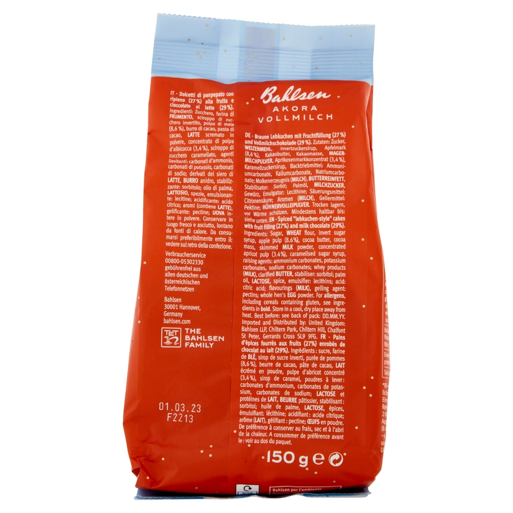Bahlsen Akora Vollmilch 150 g