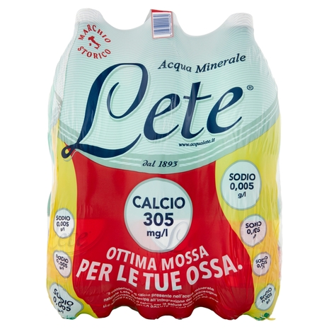 Lete Acqua Minerale Effervescente Naturale 6 x 1,5 l