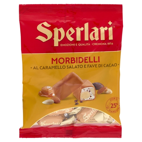 Sperlari Morbidelli Teneri ricoperti con Caramel Dorè Salato 117 g