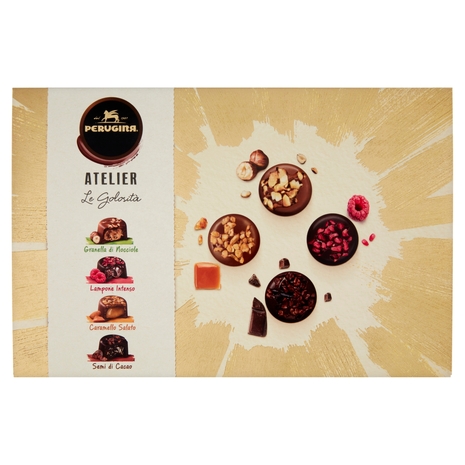 PERUGINA Atelier le Golosità Cioccolatini Assortiti Scatola Regalo Natale 398 g