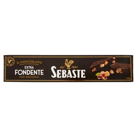 Sebaste Cioccolato Extra Fondente con Nocciole 150 g