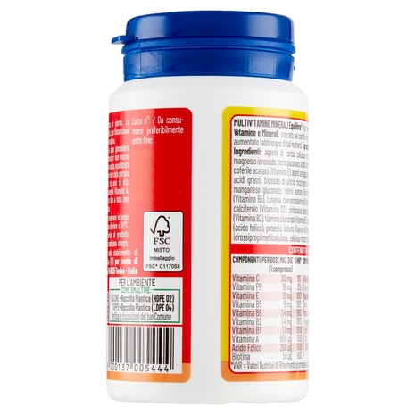 equilibra Multivitamine Minerali Difese Energia Sostegno 60 Compresse 73,4 g