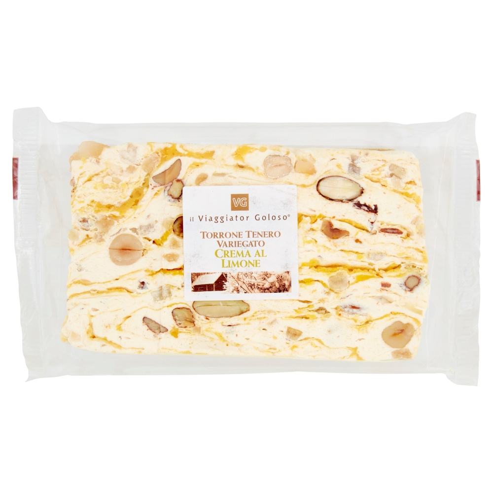 Torrone Tenero Variegato Crema al Limone Il Viaggiator Goloso