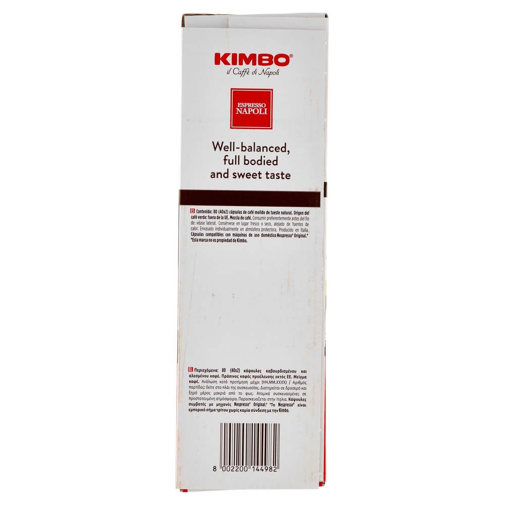 Kimbo Espresso Napoli Capsule Compatibili con le Macchine Nespresso* 2 x 220 g