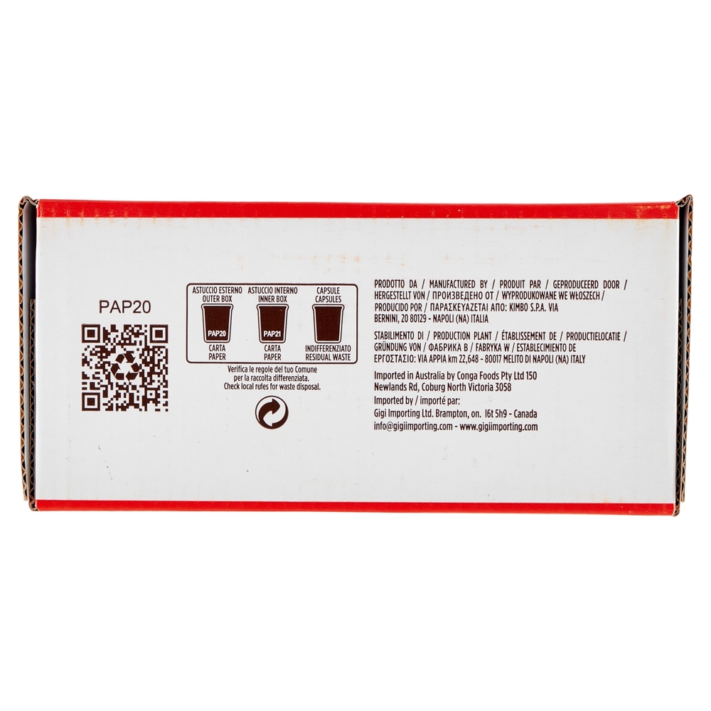 Kimbo Espresso Napoli Capsule Compatibili con le Macchine Nespresso* 2 x 220 g