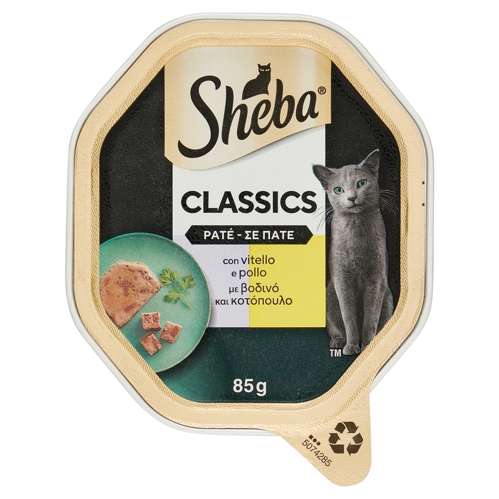 Sheba Classics Patè con vitello 85 g